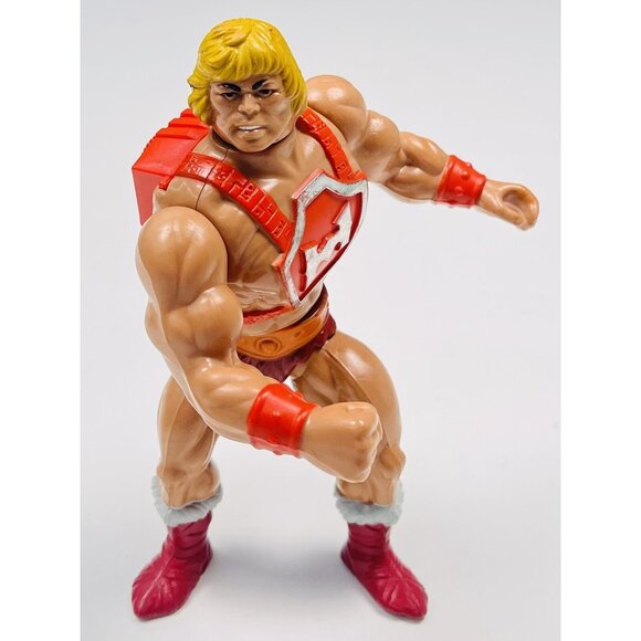 VTG 1984 MATTEL Masters of the Universe Thunder Punch He-Man w/ Shield & Ammo - Picture 2 of 11